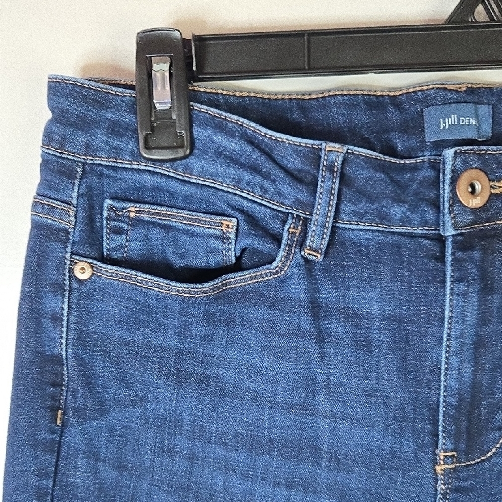 J. Jill Women’s Size 6 Boyfriend Straight Leg Mid-Rise Stretch Denim Jeans - Picture 5 of 14